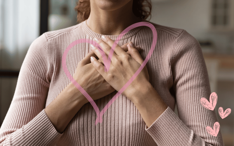 Woman Giving Self-Love