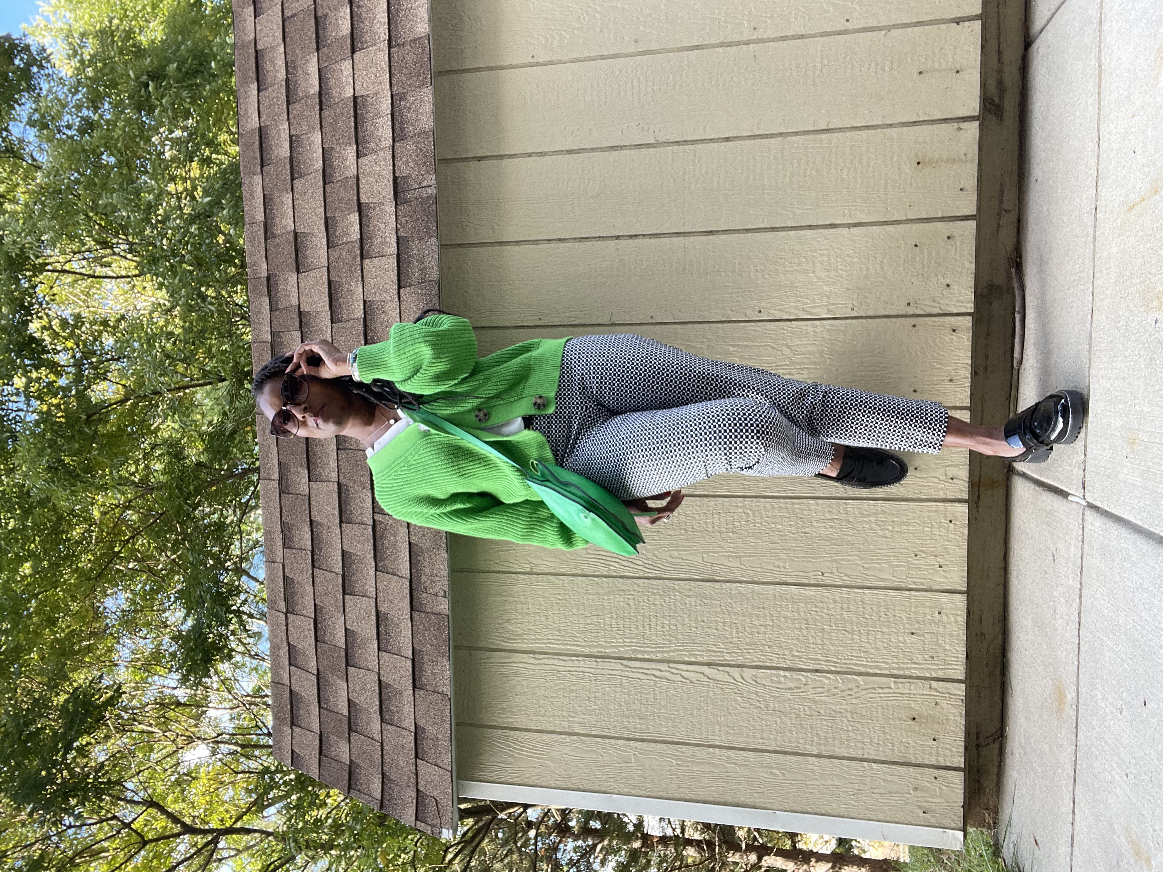 Fall Outfit Idea with Green Sweater Fall Outfit Idea with Green Sweater